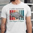 Introvert Raccoon Animal Lover Trash Panda Antisocial Retro Unisex Jersey T-Shirt