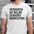Introverted Weightlifter Gym Weightlifting Introvert Unisex Jersey T-Shirt Introverted Weightlifter Gym Weightlifting Introvert Unisex Jersey T-Shirt