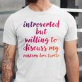 Introverted Willing To Discuss Eastern Box Turtle Introvert Unisex Jersey T-Shirt Introverted Willing To Discuss Eastern Box Turtle Introvert Unisex Jersey T-Shirt