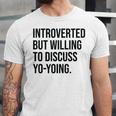 Introverted Yoyo Toy Player Yo-Yo Introvert Unisex Jersey T-Shirt