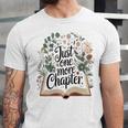 Just One More Chapter Bookish Book Reading Botanical Unisex Jersey T-Shirt