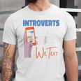 We Just Text Introvert For Quiet People Raglan Baseball Tee Unisex Jersey T-Shirt