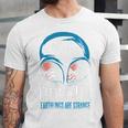 Keep Calm Earthlings Are Strange Alien Introvert Unisex Jersey T-Shirt