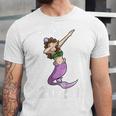 Kids Class Of 2029 Shirt Graduation Dabbing Mermaid Shirt Unisex Jersey T-Shirt