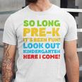 Kids So Long PRE-K It's Been Fun Shirt Boy Girl Graduation Unisex Jersey T-Shirt