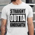 Kids Straight Outta Kindergarten Shirt Boy Girl Graduation Unisex Jersey T-Shirt