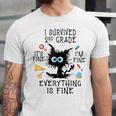 Last Day Of School Student Graduation I Survived 2nd Grade Unisex Jersey T-Shirt