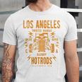 Los Angeles Hotrods Automotive Nostalgia Distressed Premium Tri-Blend Unisex Jersey T-Shirt