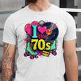 I Love The 70s Vintage Cassette Roller Vinyl Nostalgia 70s Premium Tri-Blend Unisex Jersey T-Shirt