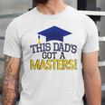 Masters Degree Proud Dad Graduation Shirt MBA Social Work Unisex Jersey T-Shirt
