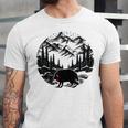 Monster Squonk In Forest Folklore Cryptid Introvert Unisex Jersey T-Shirt