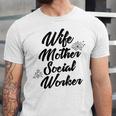 MSW Mom Graduation T-Shirt Social Worker Wife Mother Unisex Jersey T-Shirt