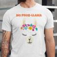 No Prob Llama Birthday Graduation Women Kids Girls Unisex Jersey T-Shirt