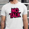 No Small Talk Zone – Introvert Quote Unisex Jersey T-Shirt No Small Talk Zone – Introvert Quote Unisex Jersey T-Shirt
