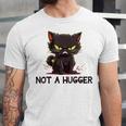 Not A Hugger Tee Angry Cat Sarcastic Cute Introvert Unisex Jersey T-Shirt Not A Hugger Tee Angry Cat Sarcastic Cute Introvert Unisex Jersey T-Shirt