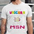 Nurse MSN Graduation Unicorn T-Shirt Nursing School Unisex Jersey T-Shirt