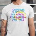Pickleball Saying Introvert Pickleball Game Partner Unisex Jersey T-Shirt