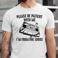Please Be Patient With Me I'm From The 1900s Cassette Pencil Premium Unisex Jersey T-Shirt