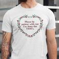 Please Be Patient With Me I'm From The 1900s Florals Vintage Unisex Jersey T-Shirt