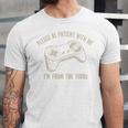 Please Be Patient With Me I'm From The 1900s Gamer Premium Tri-Blend Unisex Jersey T-Shirt