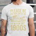 Please Be Patient I'm From The 1900s Over The Hill Premium Unisex Jersey T-Shirt