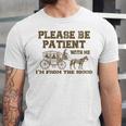 Please Be Patient With Me I'm From The 1900s Retro Horse Unisex Jersey T-Shirt
