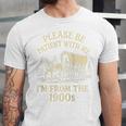 Please Be Patient With Me I'm From The 1900s Retro Raglan Baseball Tee Unisex Jersey T-Shirt