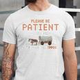 Please Be Patient With Me I'm From The 1900s Retro Trail Unisex Jersey T-Shirt