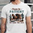 Please Be Patient I'm From The 1900s Stagecoach Western Vint Unisex Jersey T-Shirt Please Be Patient I'm From The 1900s Stagecoach Western Vint Unisex Jersey T-Shirt
