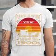 Please Be Patient I'm From The 1900s Sunset Vintage Wagon Premium Unisex Jersey T-Shirt