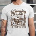 Please Be Patient With Me I'm From The 1900s Vintage Western Unisex Jersey T-Shirt Please Be Patient With Me I'm From The 1900s Vintage Western Unisex Jersey T-Shirt