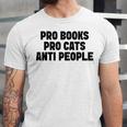 PRO Books PRO Cats Anti People Unisex Jersey T-Shirt PRO Books PRO Cats Anti People Unisex Jersey T-Shirt