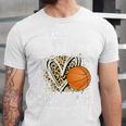 Proud Aunt Of A 2026 Senior Basketball Graduation Leopard Premium Tri-Blend Unisex Jersey T-Shirt