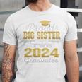 Proud Big Sister Of Two 2024 Graduate Class 2024 Graduation Premium Unisex Jersey T-Shirt