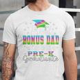 Proud Bonus Dad Of PreK School Graduate 2024 Graduation Premium Unisex Jersey T-Shirt