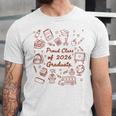 Proud Class Of 2026 Graduate Doodle Senior Graduation Premium Tri-Blend Unisex Jersey T-Shirt