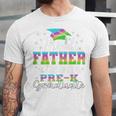 Proud Father Of PreK School Graduate 2024 Graduation Father Premium Unisex Jersey T-Shirt