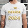 Proud Mom Of Two 2024 Graduate Class 2024 Graduation Family Premium Unisex Jersey T-Shirt