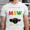 Queen MSW Social Work Grads Masters Graduation Unisex Jersey T-Shirt