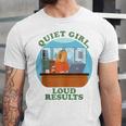 Quiet Girl Loud Results Introvert Office Staff Secretary Unisex Jersey T-Shirt