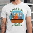Quiet Girl Loud Results Introvert Office Staff Secretary Unisex Jersey T-Shirt Quiet Girl Loud Results Introvert Office Staff Secretary Unisex Jersey T-Shirt