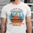 Quiet Girl Productive World Introvert Office Staff Secretary Unisex Jersey T-Shirt Quiet Girl Productive World Introvert Office Staff Secretary Unisex Jersey T-Shirt