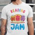 Reading Is My Jam I Love To Read Books Boy Girl Unisex Jersey T-Shirt