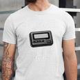 Retro Pager 90s Nostalgia Premium Tri-Blend Unisex Jersey T-Shirt