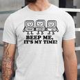 Retro Pager Squad Minimalist Monochrome Cartoon Nostalgia Unisex Jersey T-Shirt