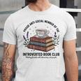 Retro Proud Introverted Book Club Anti Social Reader Unisex Jersey T-Shirt