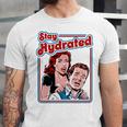 Retro Vampire Book Cover Style Stay Hydrated Halloween Unisex Jersey T-Shirt Retro Vampire Book Cover Style Stay Hydrated Halloween Unisex Jersey T-Shirt
