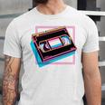 Retro VHS Vaporwave Video Cassette Nostalgia Geek Chic Unisex Jersey T-Shirt