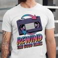 Rewind Good Times Retro VHS Tape Nostalgia 80s 90s Premium Tri-Blend Unisex Jersey T-Shirt