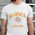 I Like Rhinos And Maybe 3 People Introvert Animal Unisex Jersey T-Shirt I Like Rhinos And Maybe 3 People Introvert Animal Unisex Jersey T-Shirt